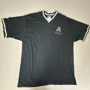 Vintage Pro Player Arizona Diamondbacks MLB V-Neck Jersey Tee Black XL